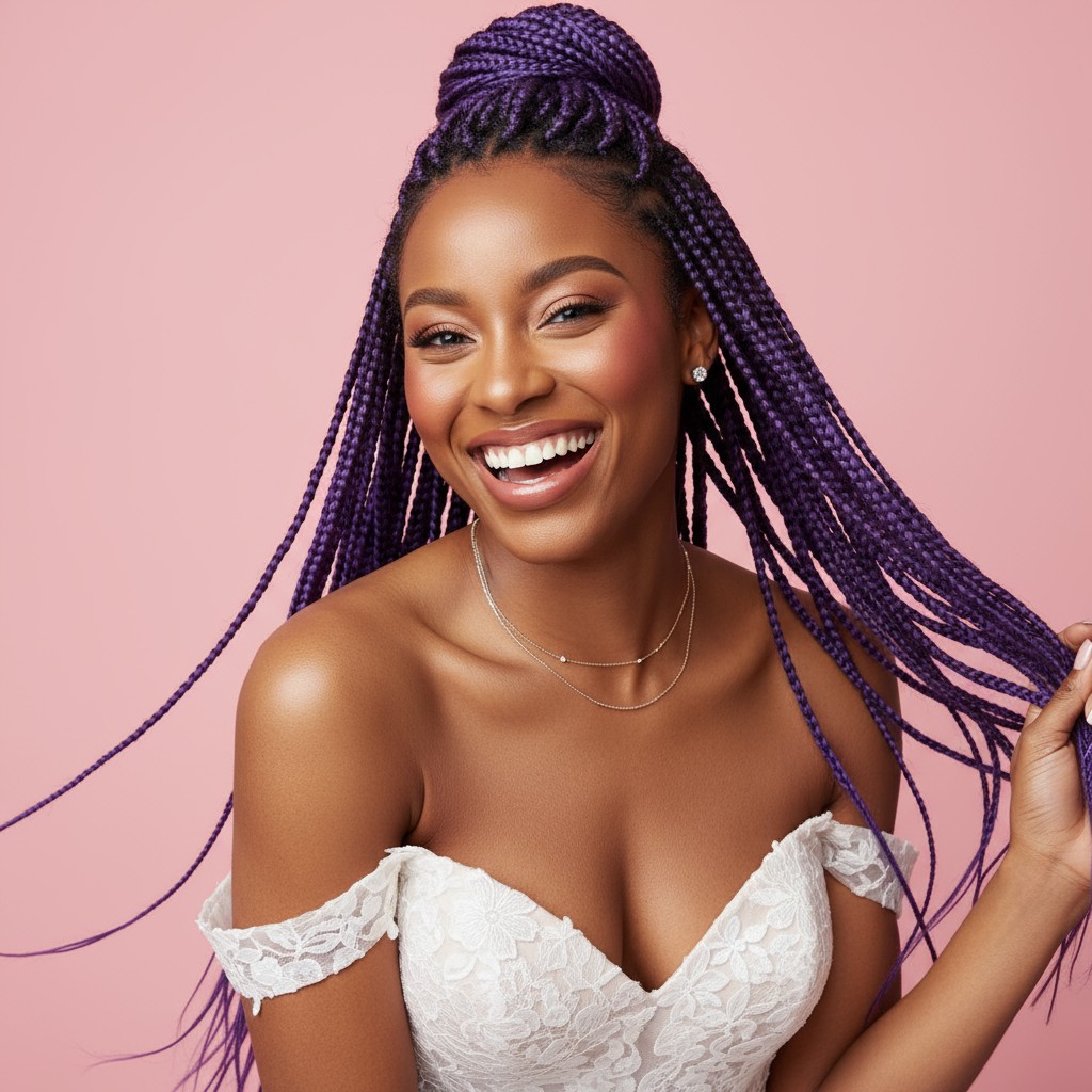 Purple Braids Ideas